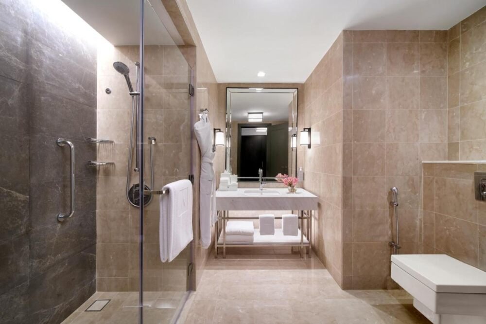 Bathroom at Address Hotel Jabal Omar