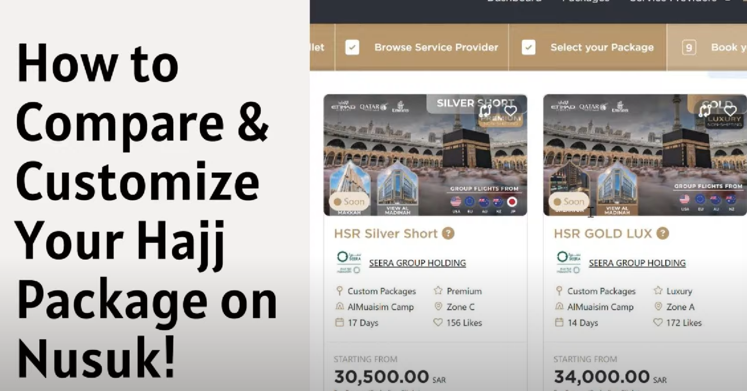 Find & Customize the Perfect Hajj Package on Nusuk