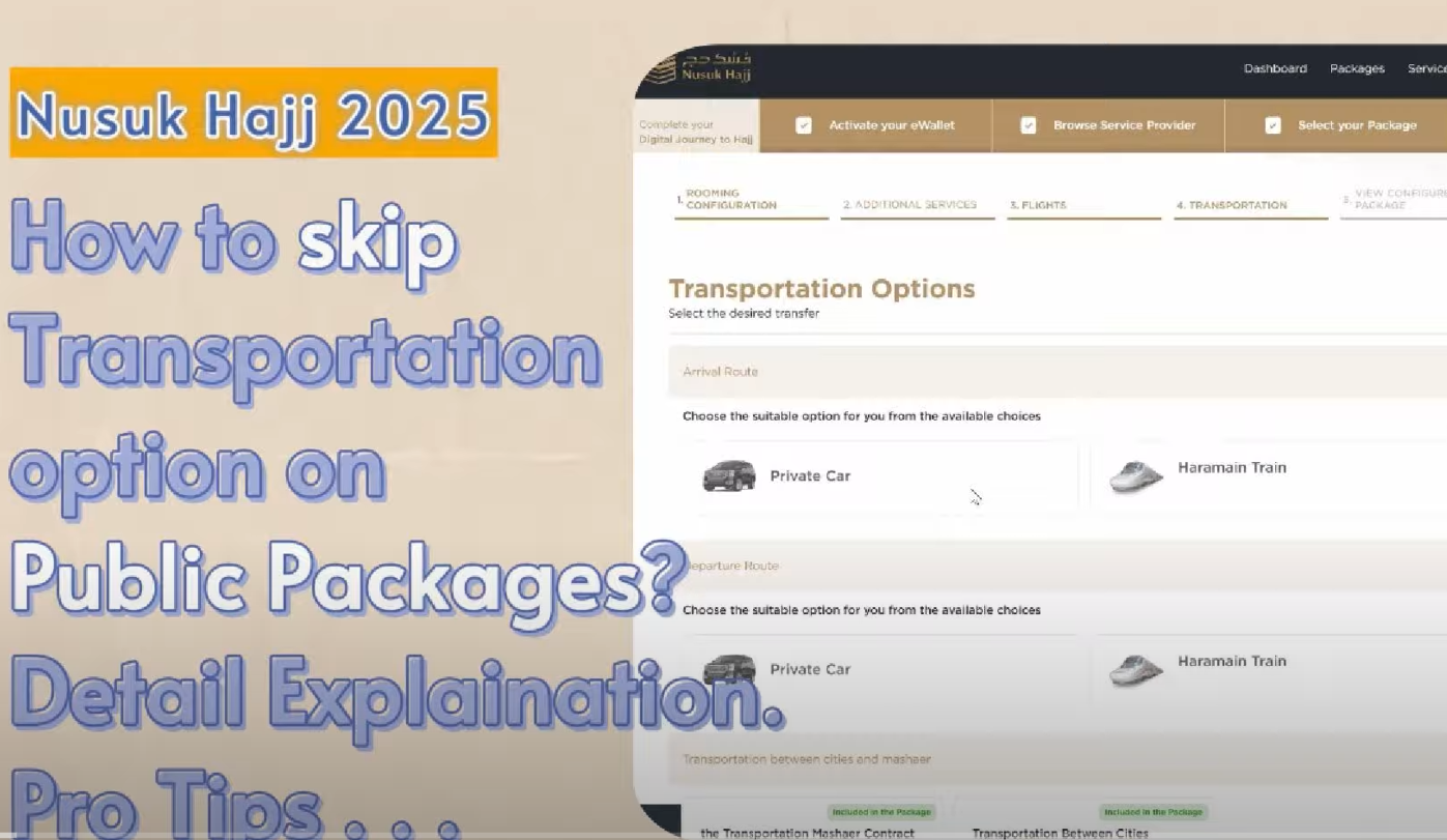 Find Your Perfect Package on Nusuk