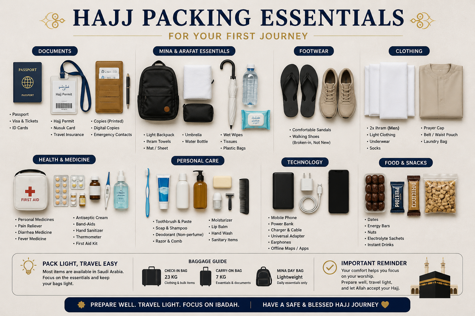 Simplified Hajj Packing Guide