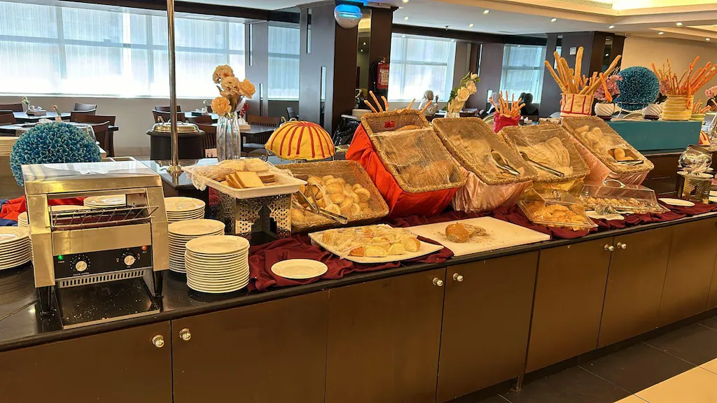 Open-buffet selection at Grand Al Massa Hotel