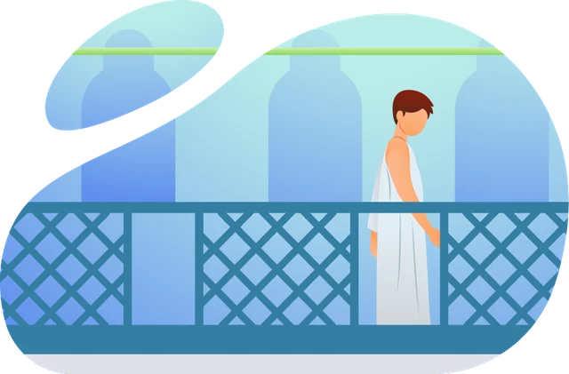 Pilgrim walking between Safa and Marwah